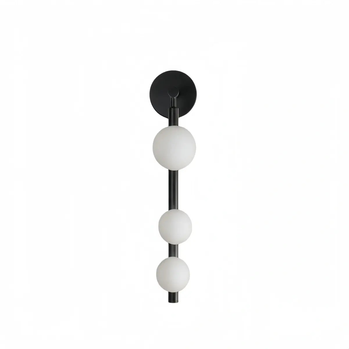 Modern_Wall_Light__Black_Metal_Glass_Globular_Design